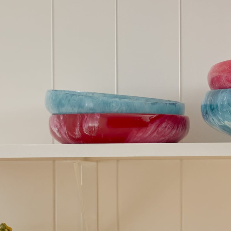 Calypso Turquoise Resin Medium Serving Bowl