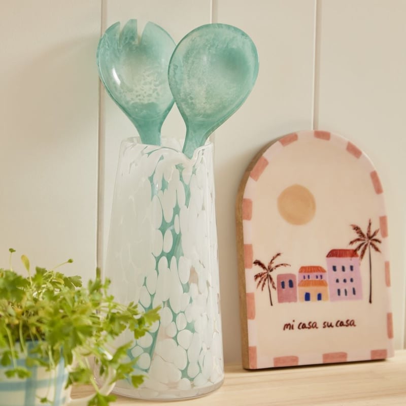 Calypso Mint Resin Salad Server Pack of 2