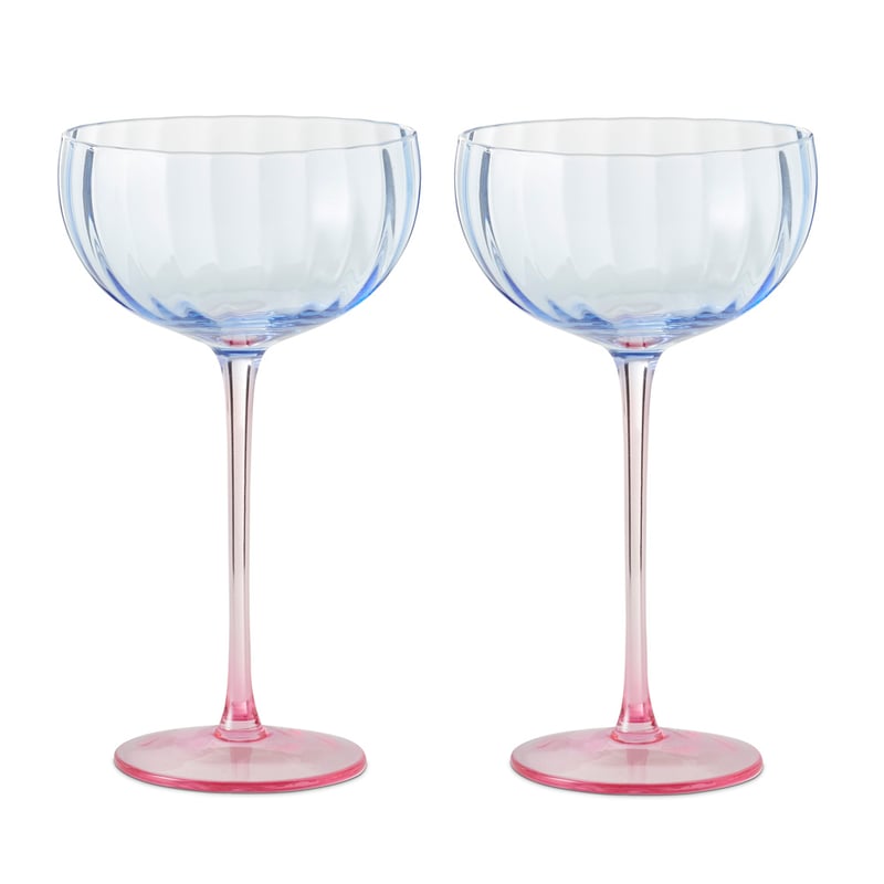 Bardot Blue & Pink Cocktail Glass Pack of 2
