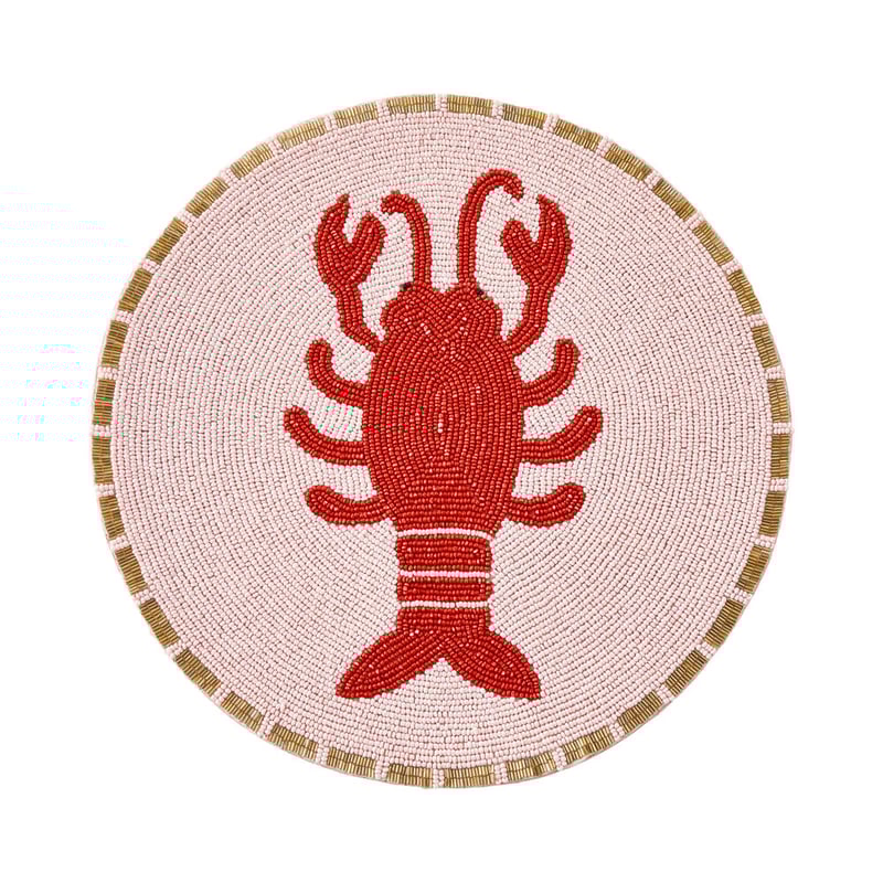Fiesta Lobster Beaded Placemat