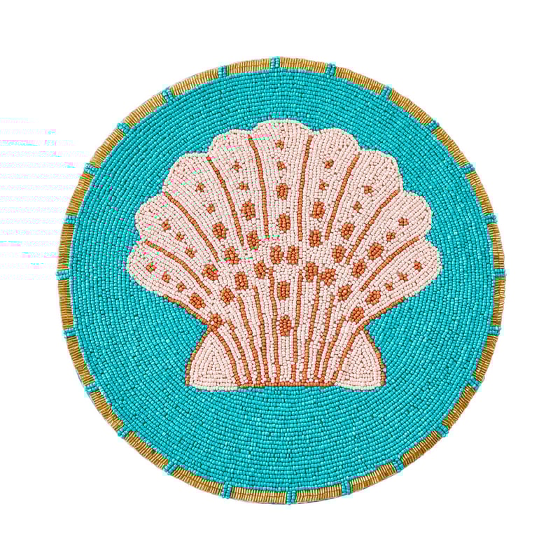 Fiesta Seashell Beaded Placemat