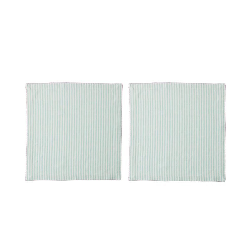 Seville Mint Stripe Napkins Set of 2