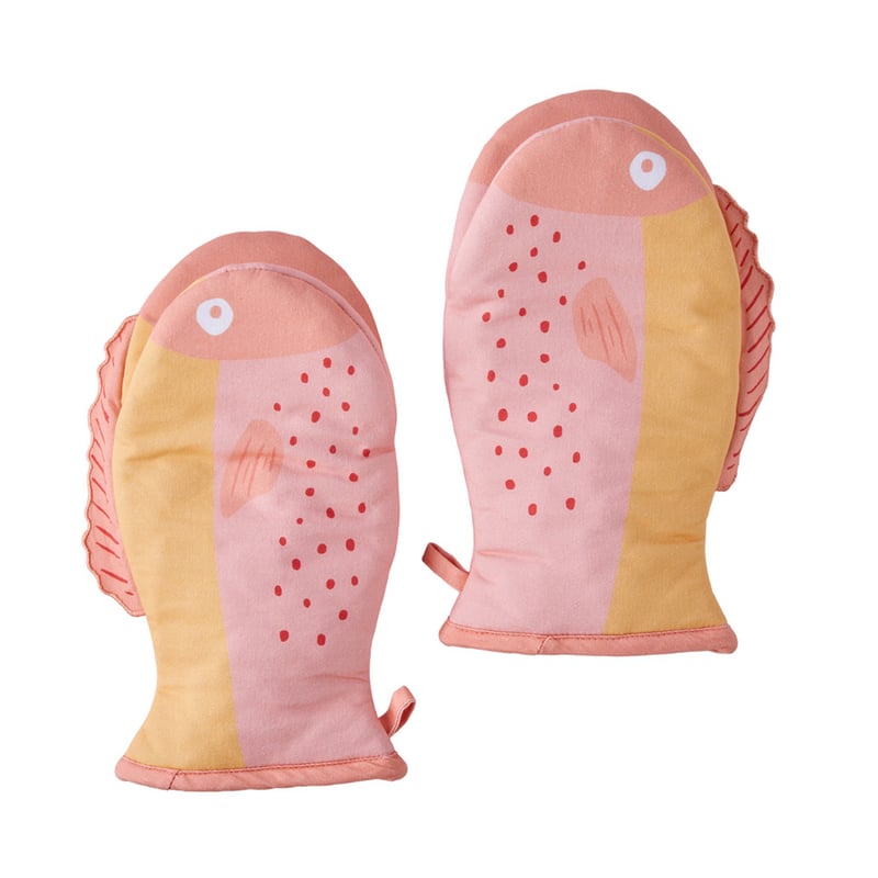 La Dolce Vita Multi Fish Oven Mitts Pack of 2