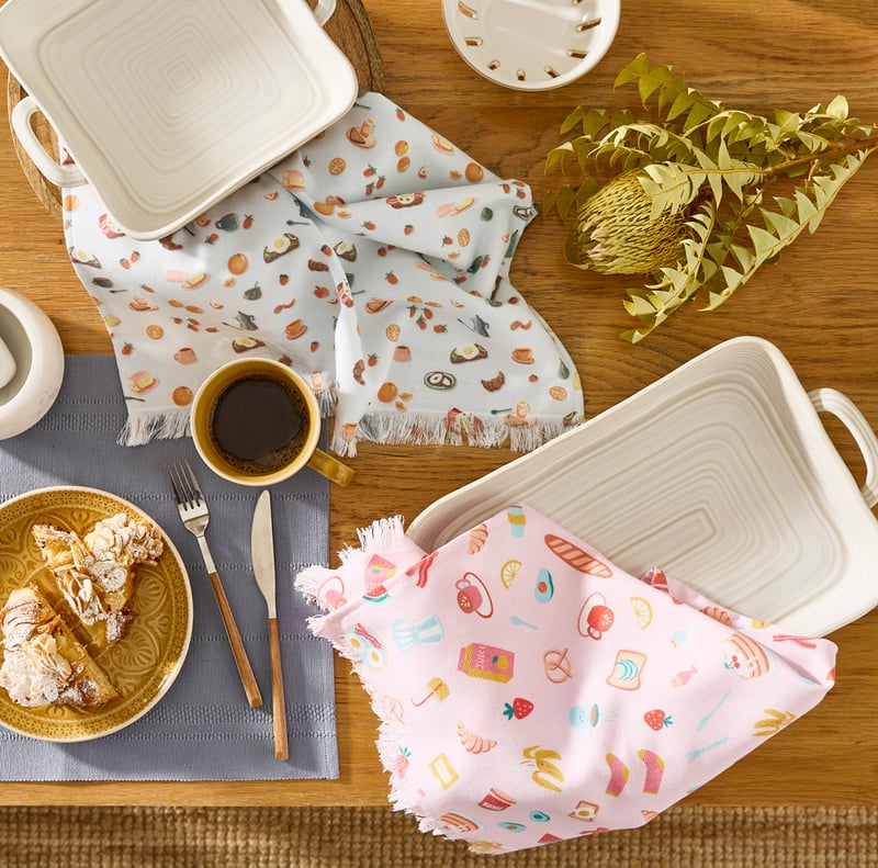 Continental Breakfast Multi Tea Towel