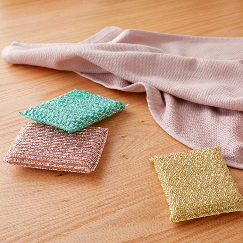 Remi Gold, Blaze & Green Metallic Thread Sponge Pack