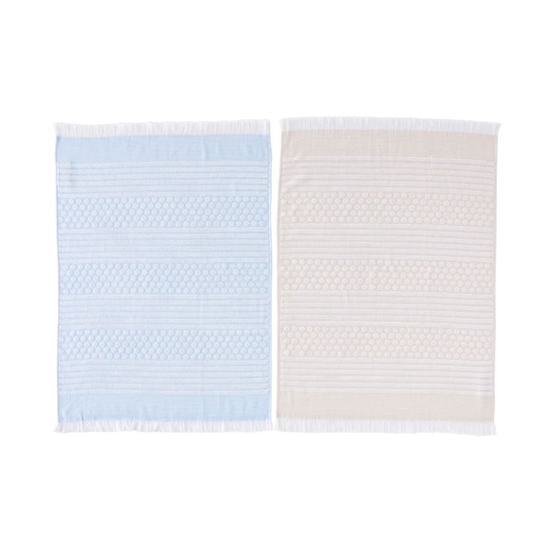 Vera Sky & Natural Bamboo Cotton Tea Towels 2 Pack