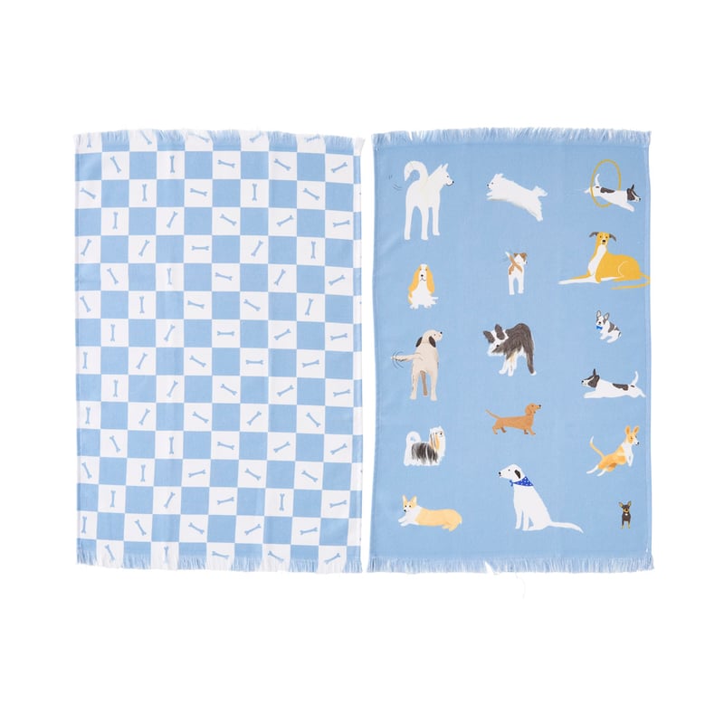 It’s a Dogs Life Blue Tea Towel