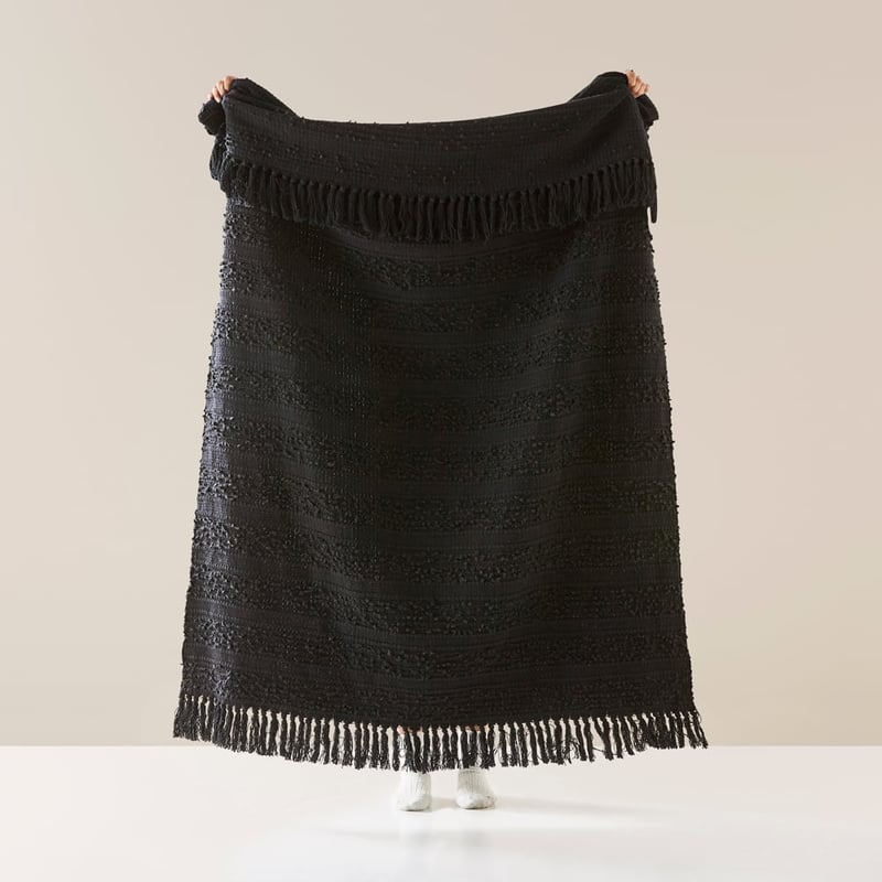 Somerset Black Throw