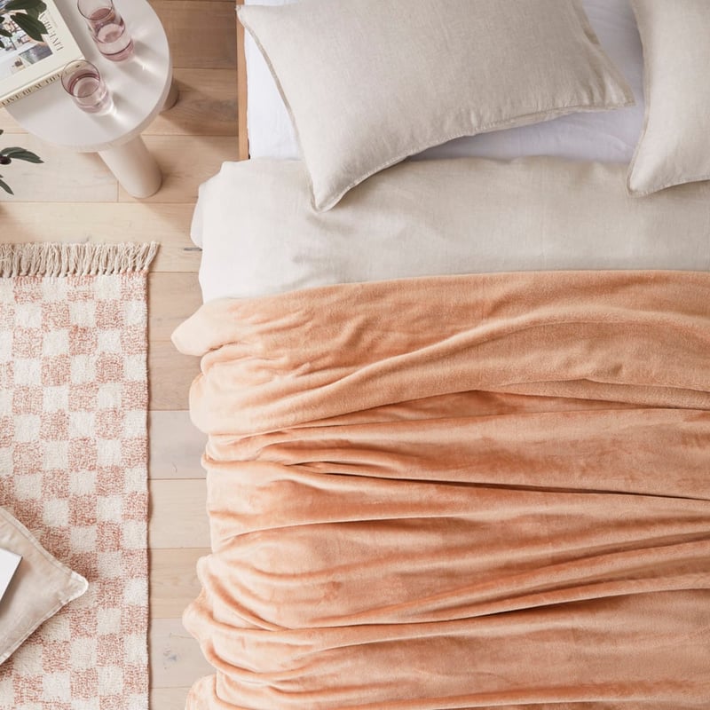 Aspen Hazelnut Fleece Blanket