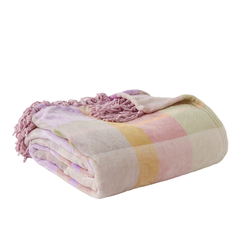 Supersoft Azure Check Blanket