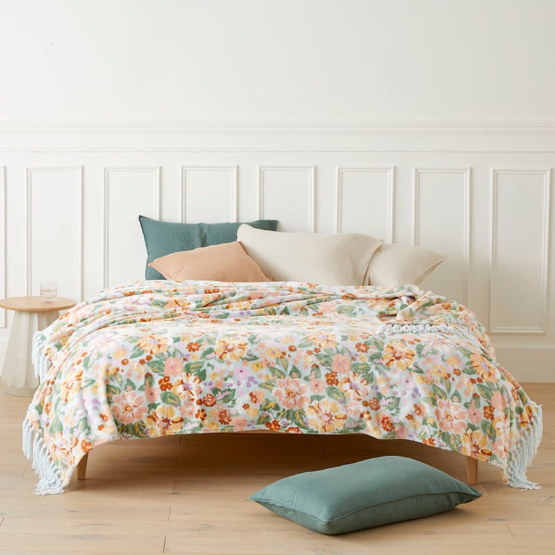 Supersoft Byron Floral Blanket