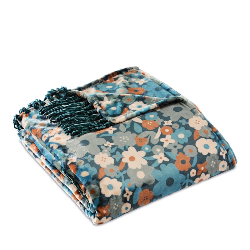 Supersoft Stormy Floral Blanket