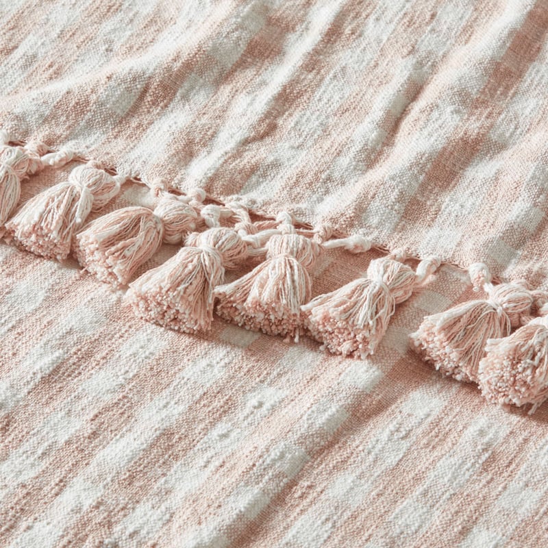 Zola Nude Pink & White Throw