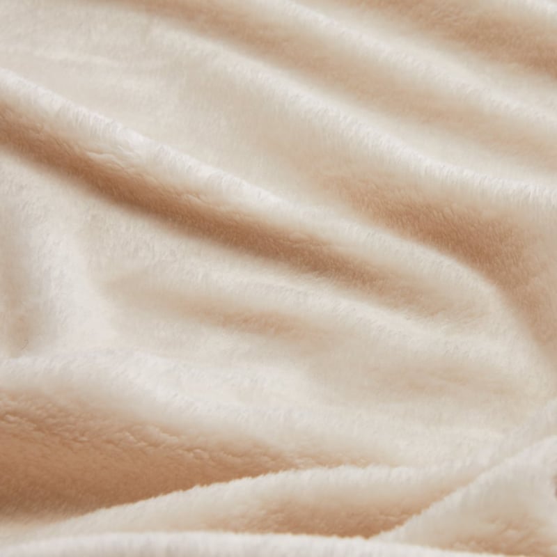 Aspen Natural Fleece Tassel Throw