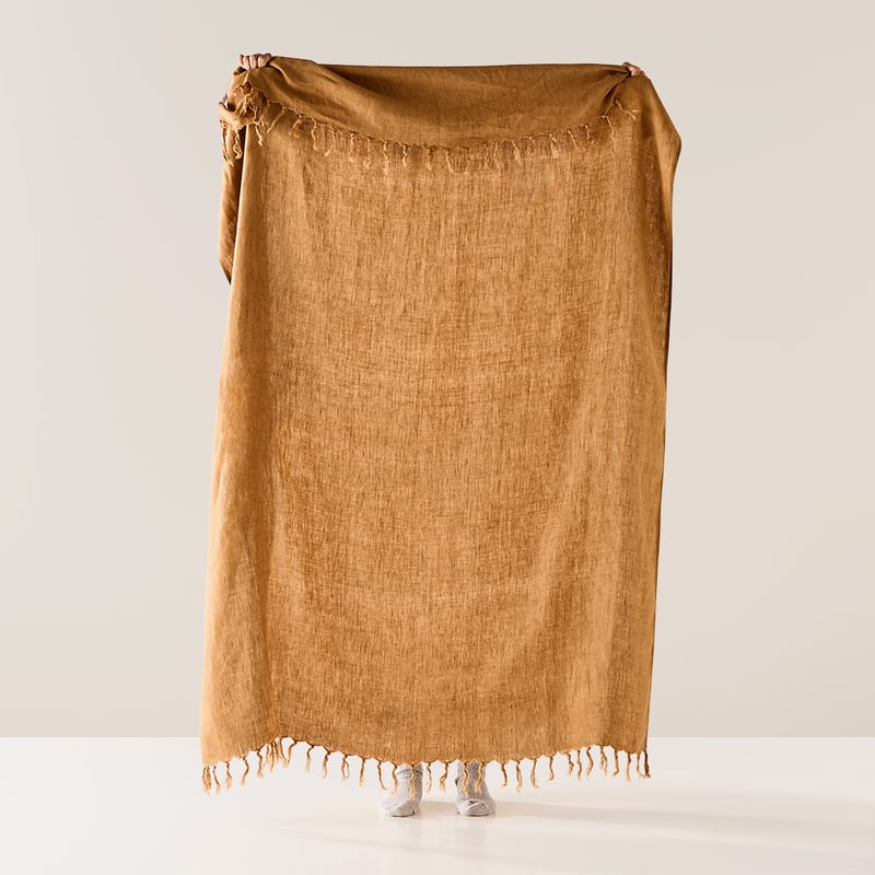 Malmo Spice Linen Throw