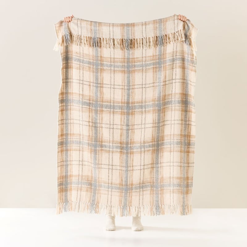 Lakewood Naturals Check Throw