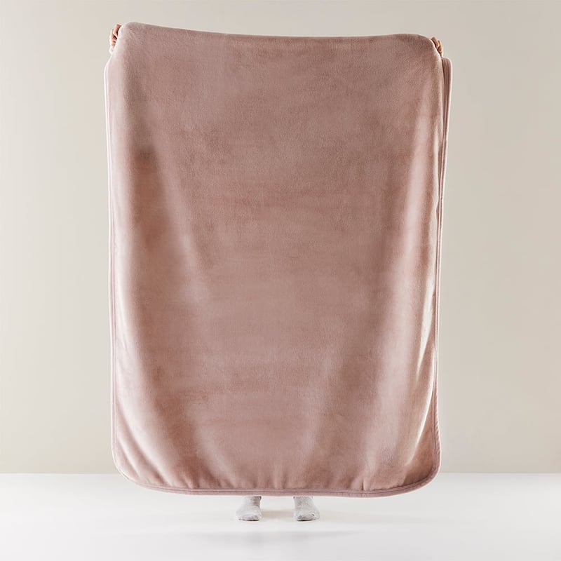 Sherpa Pink Salt Throw