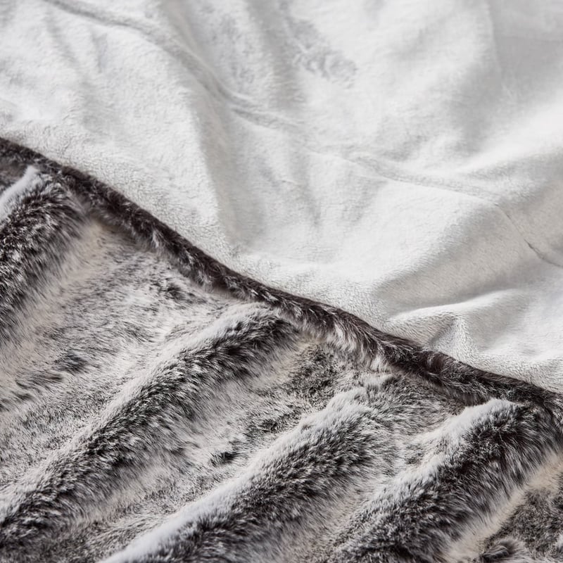 Montana Grey Wolf Fur Blanket