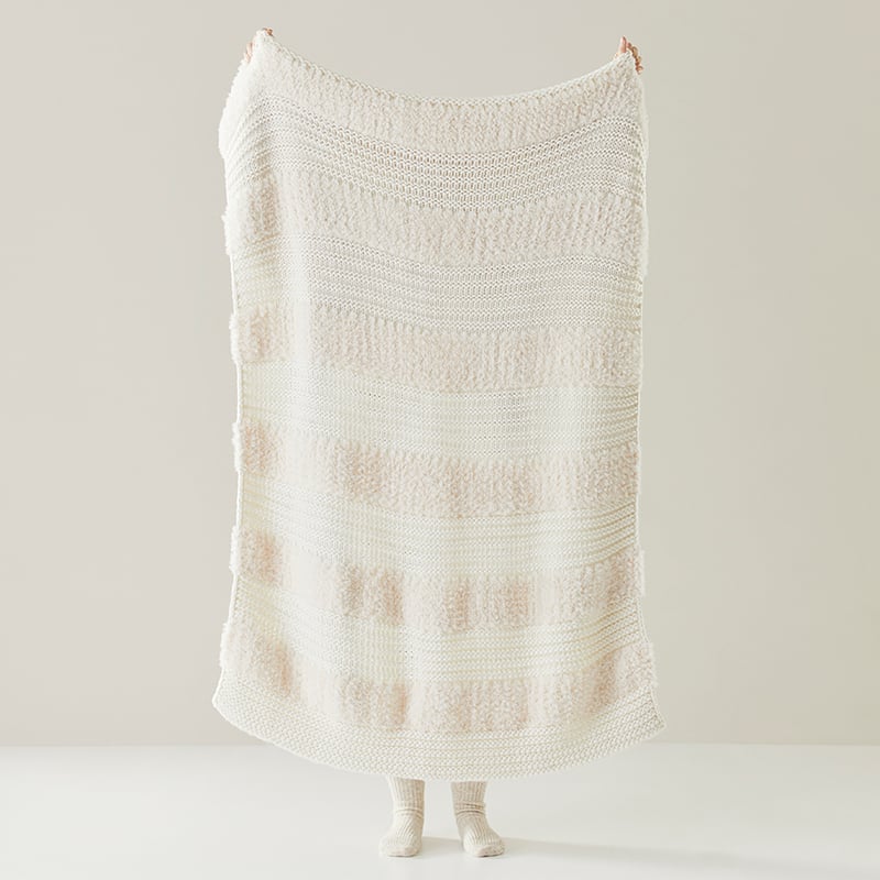 Kirby White Stripe Throw