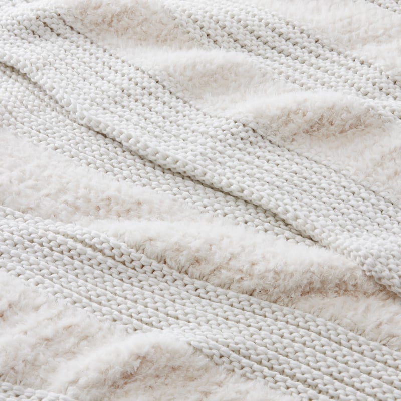 Kirby White Stripe Throw