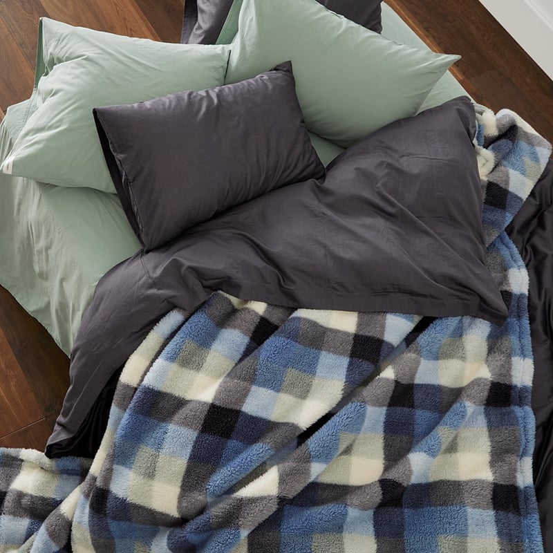 Cloud Lewis Check Blanket
