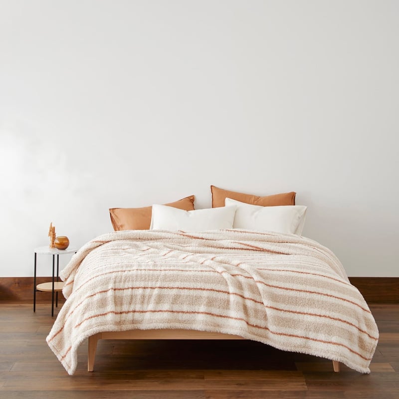 Cloud Natural Stripe Blanket