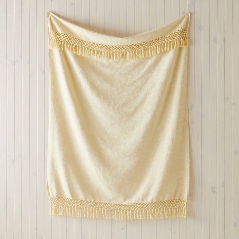 Macrame Lemon Sorbet Knot Marle Throw
