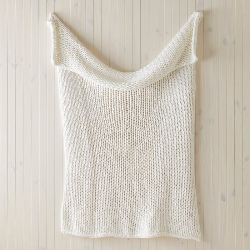 Astana Off White Chunky Knit Throw