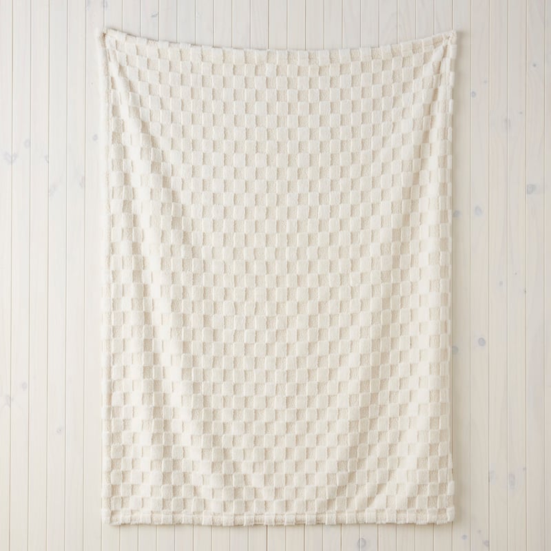 Estonia Natural Check Throw 