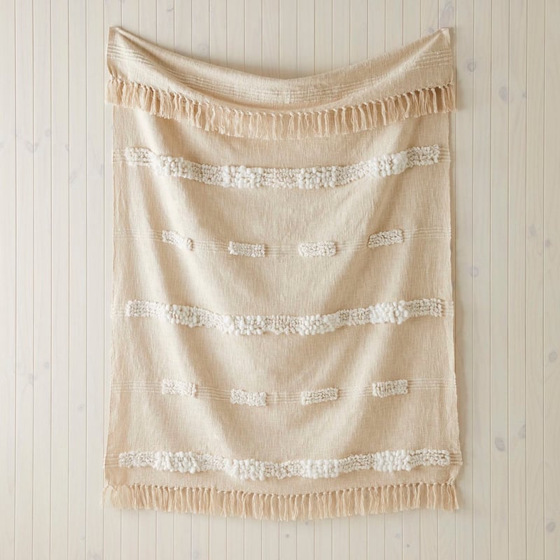 Rahi White Throw
