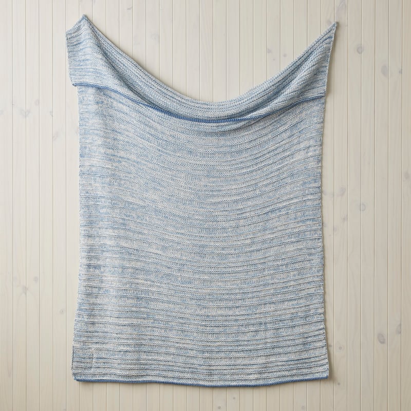 Sundae Blue Chunky Knit Throw