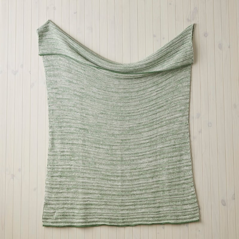 Sundae Green Chunky Knit Throw