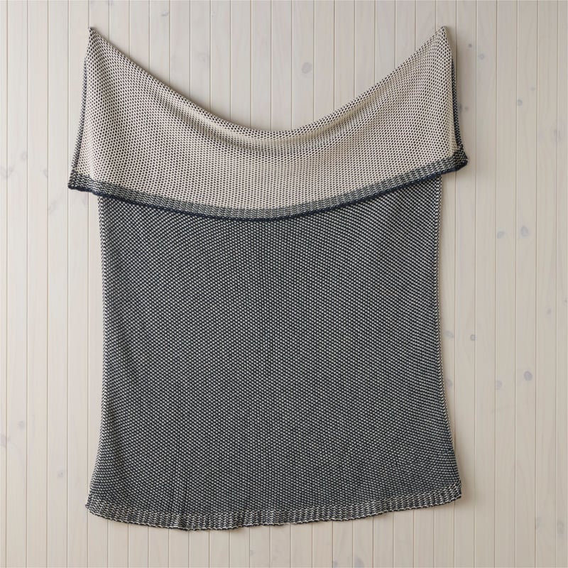 Gwen Indigo Blue Knit Throw