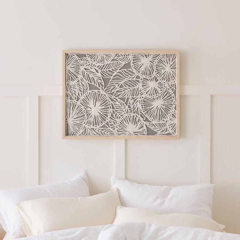 Madison Flowers & Leaves Paper Wall Art 