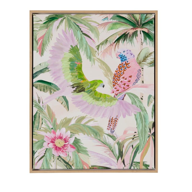 Rio Palm Small Green Portrait Canvas