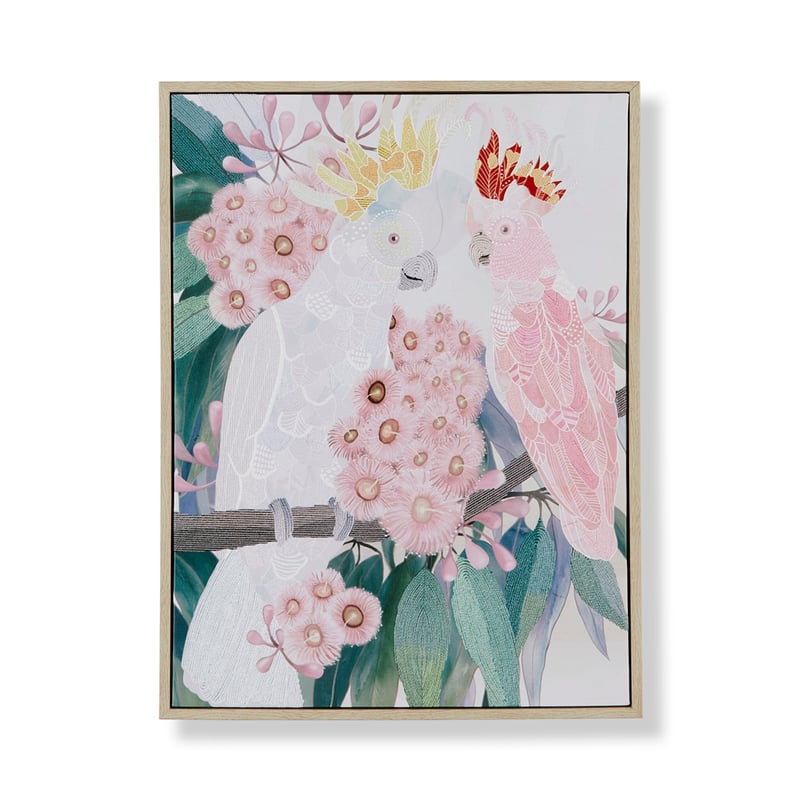 Paradise Cockatoo Friends Canvas