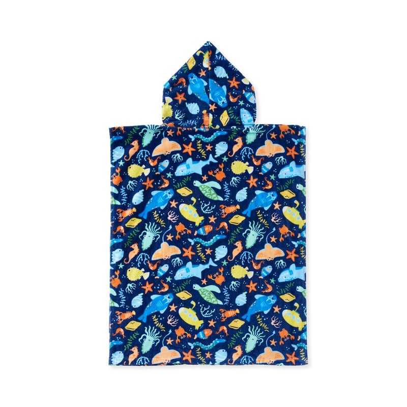 Sealife Kids Hooded Beach Towel