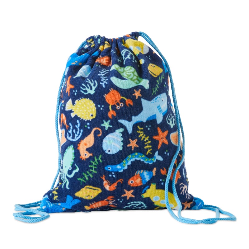 Kids Sealife Terry Beach Bag