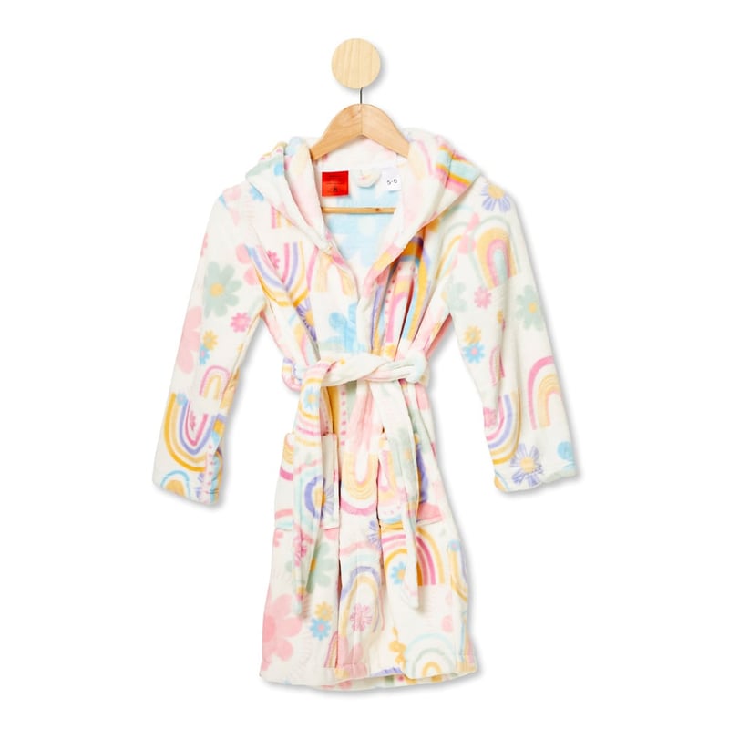 Kids Ultra Soft Sunshine & Rainbows Pastel Dressing Gown
