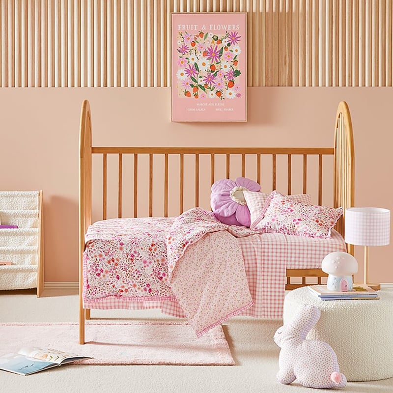 Lulu Pink Ruffle Quilt Cover Set