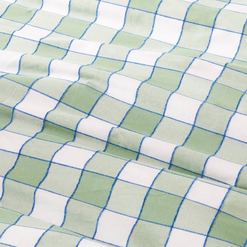 Carter Check Fern Quilt Cover Set