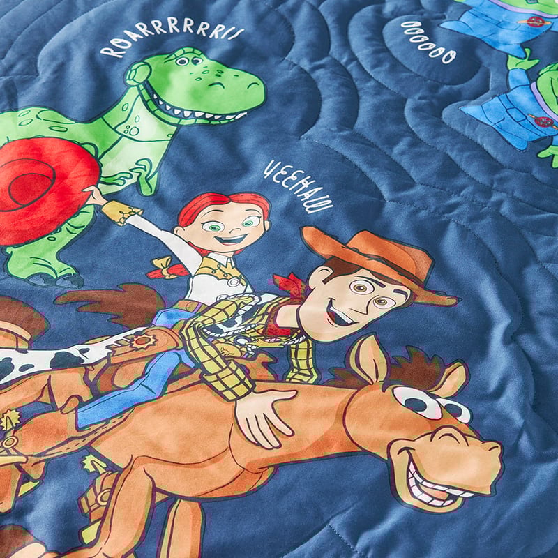 Disney Pixar Toy Story Navy Friend In Me Quilted Quilt Cover Set