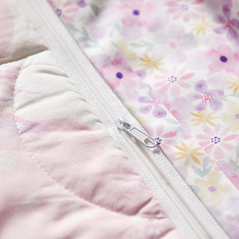Unicorn Squad Pink Cot Quilted Quilt Cover Set