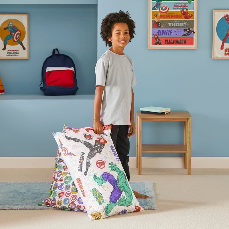 Marvel Avengers Assemble Natural Marle Quilt Cover Set