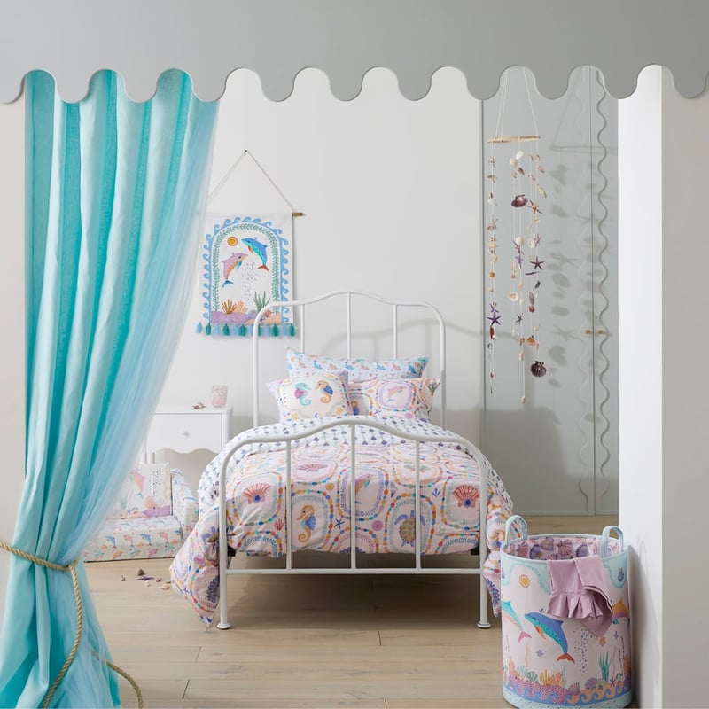 Karina Jambrak Mermaids Treasure Sandy Pink Quilt Cover Set