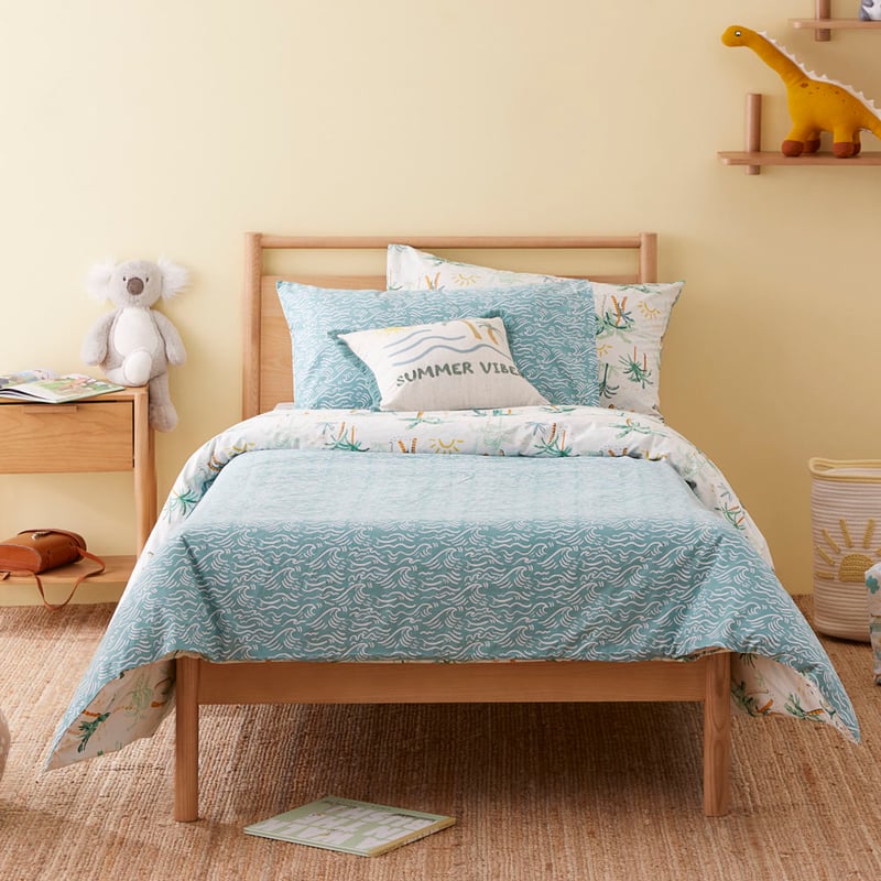 Aloha Summer Vibes Natural Quilt Cover Set