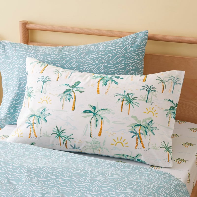 Aloha Summer Vibes Natural Quilt Cover Set