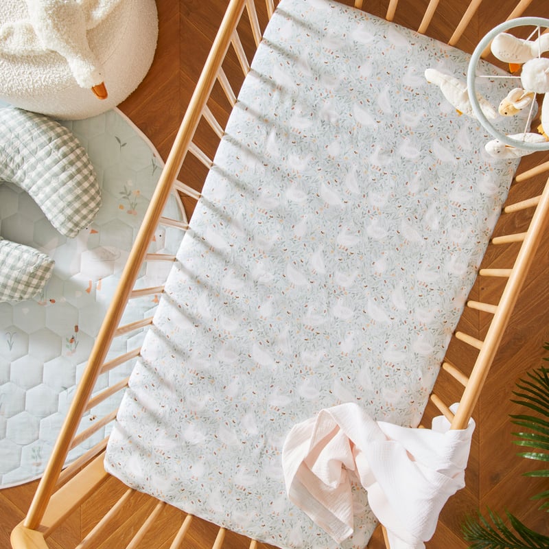 Baby Duckling Soft Sage Fitted Sheets Set of 2