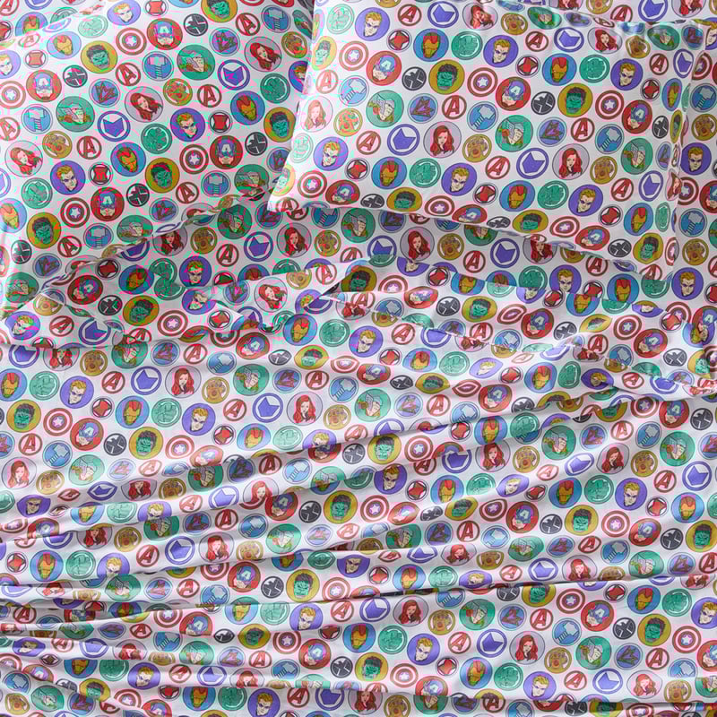 Marvel Avengers Assemble White Sheet Set