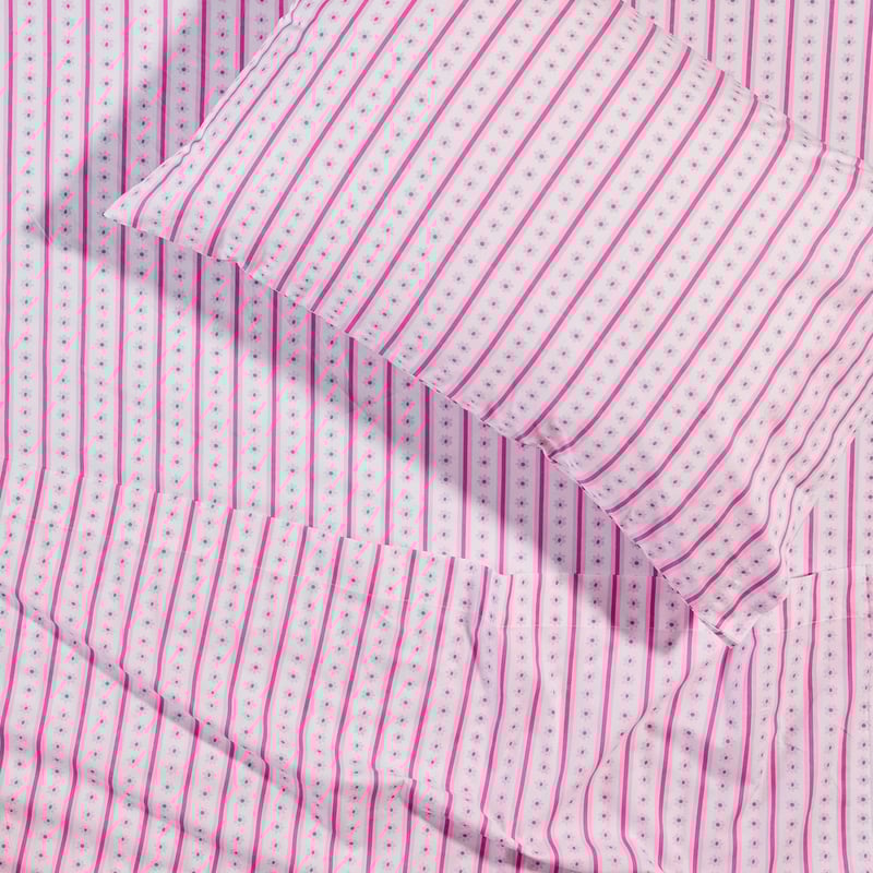 Pretty Daisy White Sheet Set